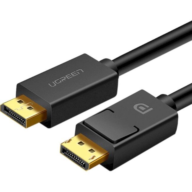 Кабель UGREEN Male to Male Cable DisplayPort (4К 60Гц 1м 3D Black) від компанії 4-K - фото 1