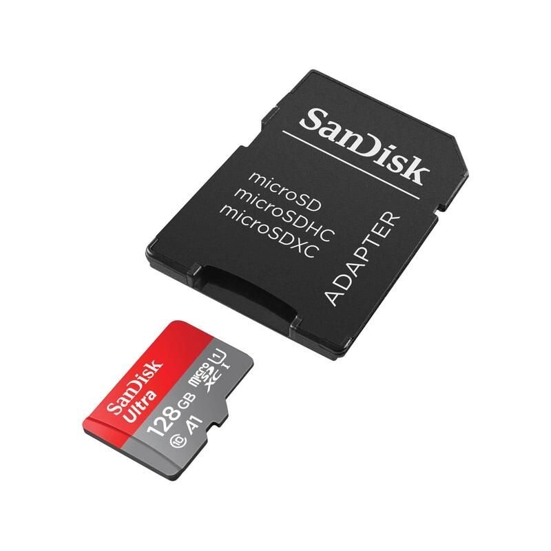 Карта пам'яті SanDisk Ultra microSDXC UHS-1 128Gb Card SDSQUNS від компанії 4-K - фото 1