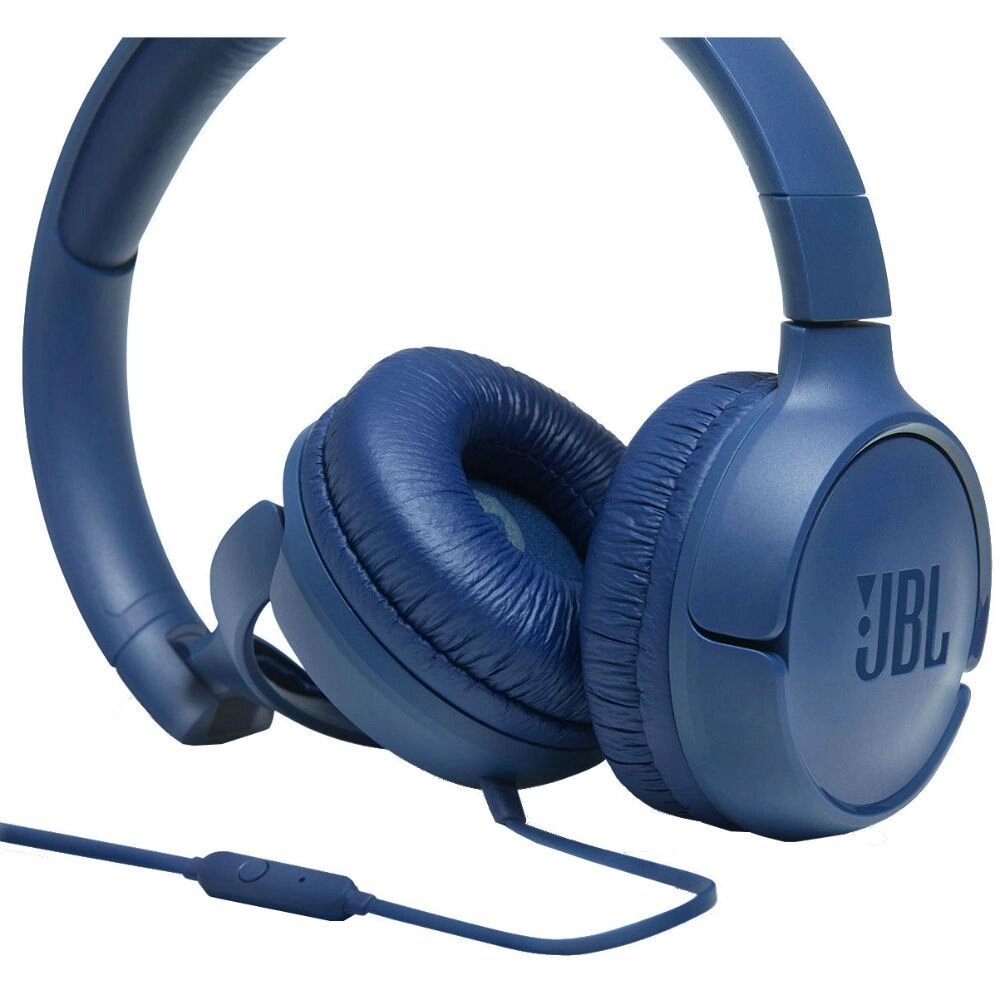 Навушники з мікрофоном JBL Tune 500 Blue (JBLT500BLU) від компанії 4-K - фото 1