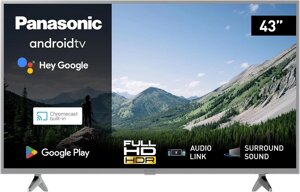 Телевізор 43 дюйми Panasonic TX-43MSW504S (Full HD Android TV Wi-Fi Bluetooth — W24-EL0636)