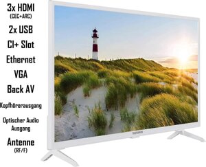 Телевізор 43 дюйми Telefunken XF43K550-W ( Full HD Smart TV HDR WiFi )