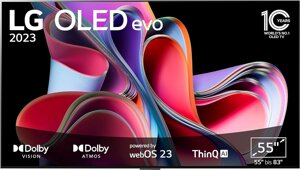 Телевізор 55 дюймів LG OLED55G3(4K Smart TV OLED 120Hz 60W)