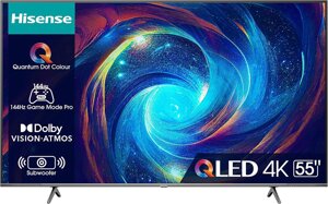 Телевізор 55 дюймів Hisense 55E7KQ PRO (4K Smart TV QLED 144Hz 40W)