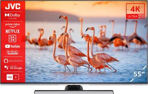 Телевізор 55 дюймів JVC LT-55VU8155 (Smart TV 4K Ultra HD HDR10 60 Гц)