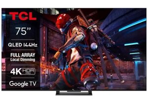 Телевізор 75 дюймів TCL 75QLED870 (4K QLED 144Гц Android TV 30Вт)