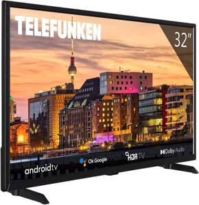 Телевізор 32 дюйми TELEFUNKEN 32HG8450 ( HD Smart TV HDR WiFi)