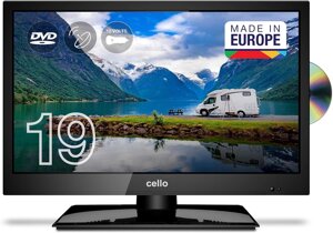 Телевізор 19 дюймів Cello C1920FMTRDE Traveller (12 Volt Portable TV DVD Player T2/S2 — W22-EU6865)