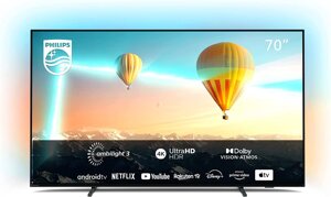 Телевізор 70 дюймів Philips 70PUS8057 ( Bluetooth Android 4K 2000 PPI Smart TV )