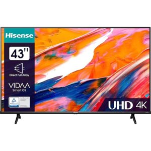 Телевізор 43 дюйми Hisense 43E61KT (4К Smart TV T2/S2 Bluetooth)