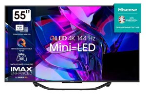 Телевізор 55 дюймів Hisense 55U7KQ (4К Smart TV QLED 144Гц T2/S2)