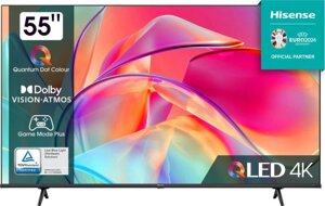 Телевізор 55 дюймів Hisense 55E77KQ (QLED 4К Smart TV T2/S2)