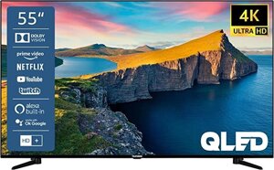 Телевізор 55 дюймів Telefunken QU55K800 (QLED Smart TV UltraHD)