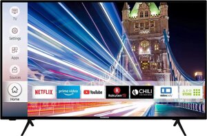 Телевізор 50 дюймів Techwood U50T52D (4K Smart TV T2 S2 HDR10)