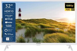 Телевізор 32 дюйми Telefunken XF32K550-W ( Full HD Smart TV HDR WiFi )