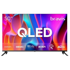 Телевізор 50 дюймів Bravis 50K7000Q (4K Smart TV WI-FI Bluetooth)
