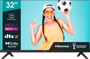 Телевізор 32 Дюйми Hisense 32A4DG ( Bluetooth HD Smart TV HDR )
