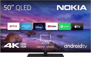 Телевізор 50 дюймів Nokia QNA50GV210 (4K Android TV QLED Bluetooth — W24-GJ2694)