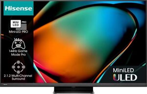 Телевізор 55 дюймів Hisense 55U8KQ (4K Smart TV 144Hz Wi-Fi Bluetooth — W24-HP1560)