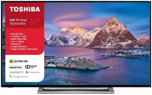 Телевізор 43 дюйми Toshiba 43UA3A63DG (4K Android 60 Гц Bluetooth)