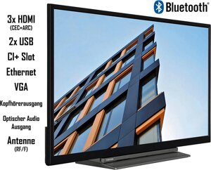 Телевізор 24 дюйми Toshiba 24WL3C63 ( Smart TV Bluetooth 60 Гц HD )