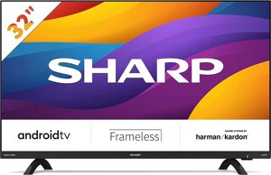 Телевізор 32 дюйми Sharp 32DI6EA (Android TV Wi-Fi Bluetooth — W24-GK8779)