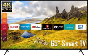 Телевізор 65 дюймів Telefunken XU65K529 ( 4K Smart TV HDR Bluetooth)