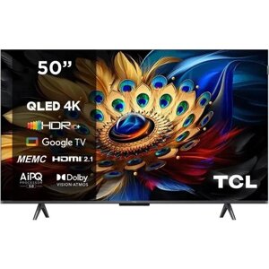 Телевізор 50 дюймів TCL 50T7B (4K Smart TV QLED Bluetooth — 7312387220)