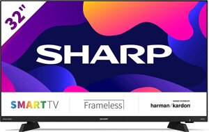 Телевізор 32 дюйми SHARP 32DC6E ( Smart TV 60 Гц HD T2 S2 Harman Kardon )