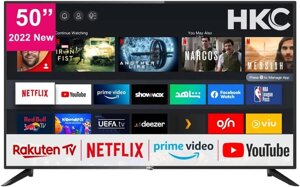 Телевізор 50 дюймів HKC HV50U1 (4K Smart TV WiFi )