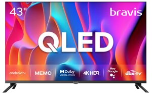 Телевізор 43 дюйми Bravis 43K7000Q (4K Smart TV WI-FI Bluetooth)