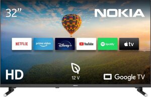 Телевізор 32 дюйми Nokia HN32GE320C (Google TV 12V Wi-Fi Bluetooth)
