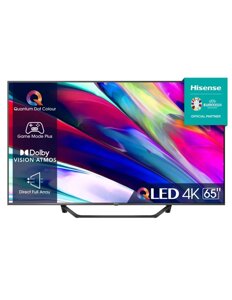 Телевізор 65 дюймів Hisense 65A72K (4K Smart TV QLED Wi-Fi Bluetooth)