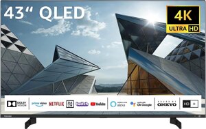 Телевізор 43 Дюйми Toshiba 43QL5D63DAY (Smart TV Bluetooth 4K HDR)