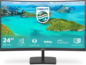 Монітор 24 дюйми Philips 241E1SC (Full HD VA 75Hz 4 ms)