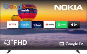 Телевізор 43 дюйми Nokia FN43GE320 (Full HD Google TV Wi-Fi Bluetooth — W24-GT5285)