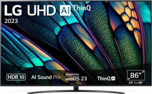 Телевізор 86 дюймів LG 86UR81006LA (Smart TV Ultra HD HDR10 Pro)