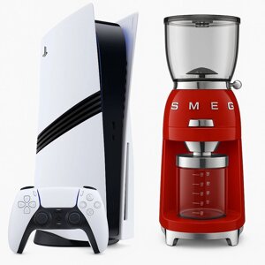 Ігрова приставка Sony PlayStation 5 Pro + Кавомолка SMEG CGF11RD