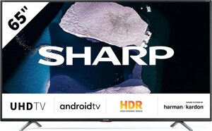 Телевізор 65 дюймів Sharp 65BL6EA (Bluetooth Android 4K 60 Гц)