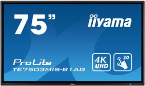 Інтерактивний дисплей 75 дюймів iiyama ProLite TE7503MIS-B1AG (4K Android OS Wi-Fi)