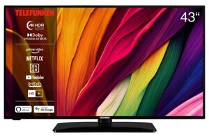 Телевізор 43 дюйми Telefunken D43U551X1CWI (4K Smart TV Wi-Fi T2/S2 — W24-EX1809)