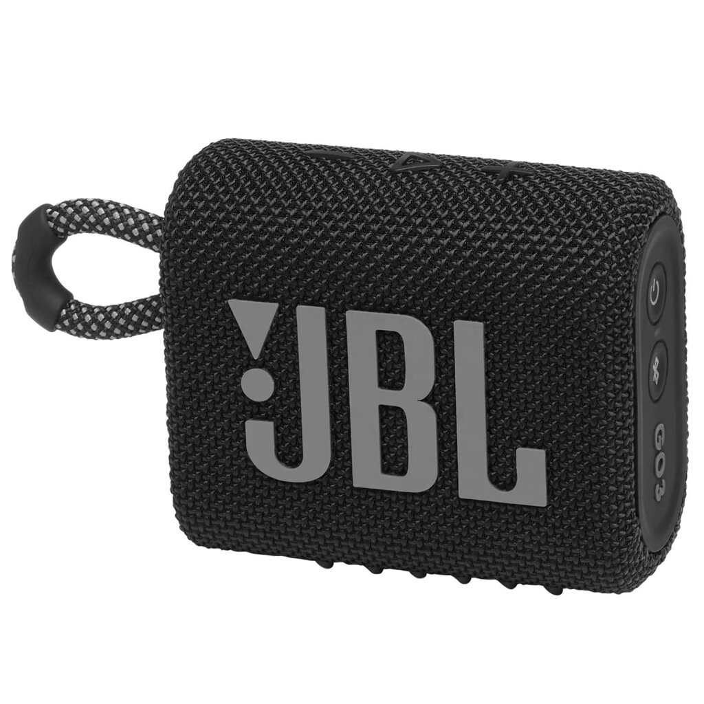 Портативна колонка JBL Go 3 Black (JBLGO3BLK) від компанії 4-K - фото 1