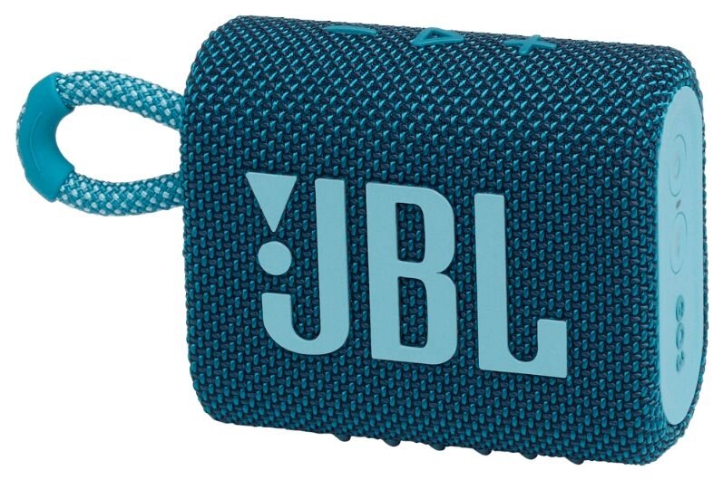 Портативна колонка JBL Go 3 Eco Blue (JBLGO3ECOBLU) від компанії 4-K - фото 1