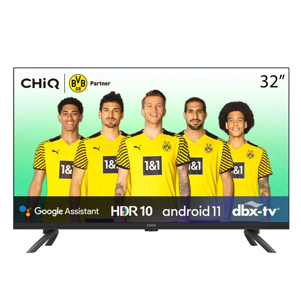 Телевізор 32 дюйми CHIQ L32G7L (Smart TV HDR10 Bluetooth Google Assistant) від компанії 4-K - фото 1