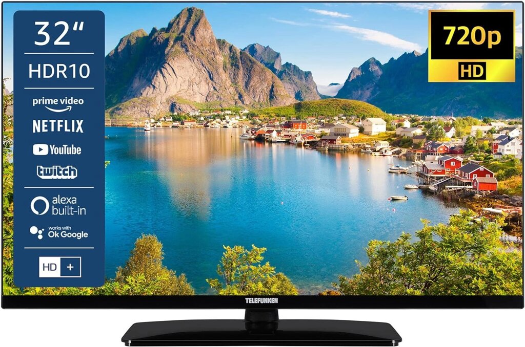 Телевізор 32 дюйми Telefunken D32H660X5CWI (Smart TV HD Wi-Fi) від компанії 4-K - фото 1