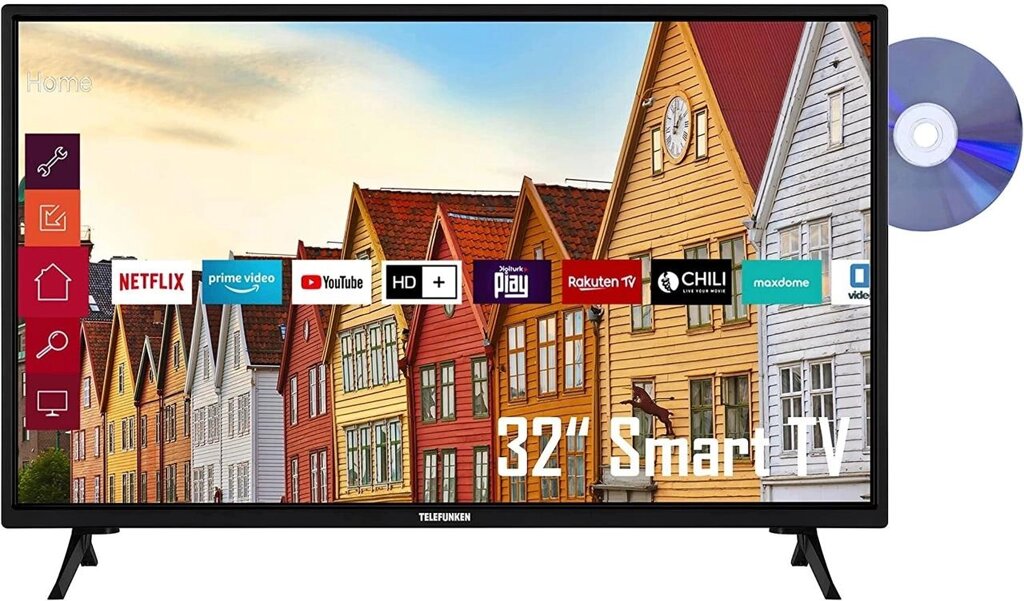 Телевізор 32 дюйми Telefunken XF32K559D (Full HD Smart TV HDR Wi-Fi) від компанії 4-K - фото 1