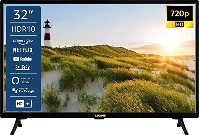 Телевізор 32 дюйми Telefunken XH32G501N (Smart TV HD Ready LED) від компанії 4-K - фото 1