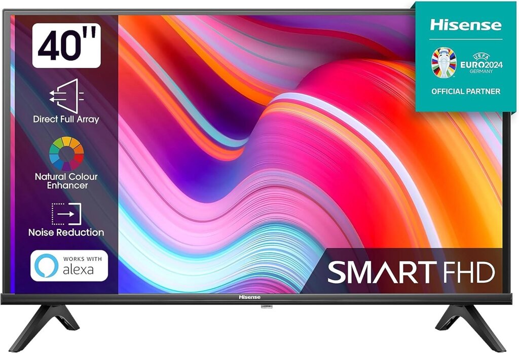 Телевізор 40 дюймів Hisense 40E41KT (VIDAA Smart TV Full HD — W24-EG0589) від компанії 4-K - фото 1