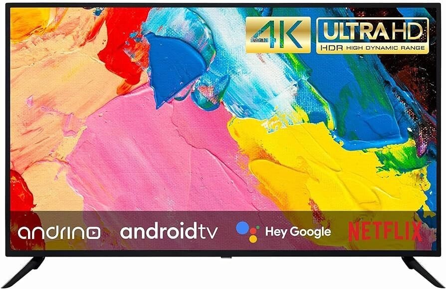 Телевізор 43 дюйми ANDRINO AN43U01 (4K Android Smart TV Bluetooth — W23-CN5734) від компанії 4-K - фото 1