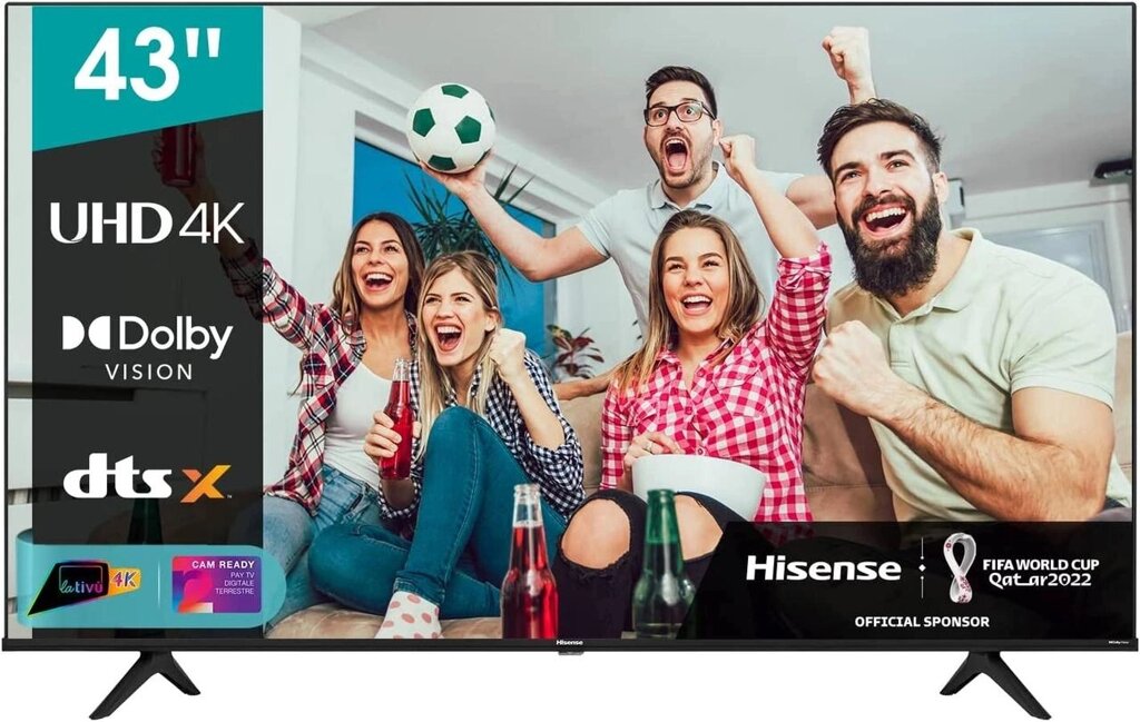 Телевізор 43 Дюйми Hisense 43A6BG ( Bluetooth 4K Smart TV HDR ) від компанії 4-K - фото 1