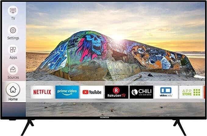 Телевізор 43 дюйми Techwood U43T52E (4K Smart TV WiFi HDR) від компанії 4-K - фото 1